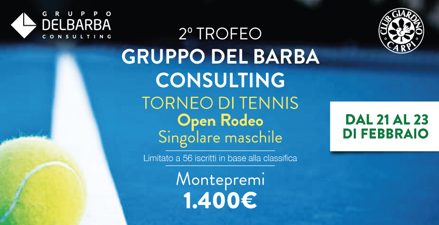 torneo tennis Gruppo Del Barba Consulting 2020